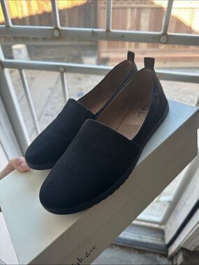 Style & Co. Black Suede Slip-On Flats
